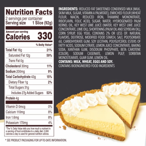 Edwards Singles Desserts Frozen Key Lime Pie Slices Perspective: bottom