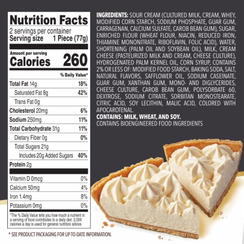 Edwards Singles Desserts Frozen Original Whipped Cheesecake Slices Perspective: bottom