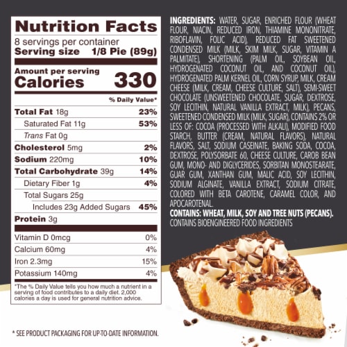 Edwards Premium Frozen Desserts Turtle Pie Perspective: bottom