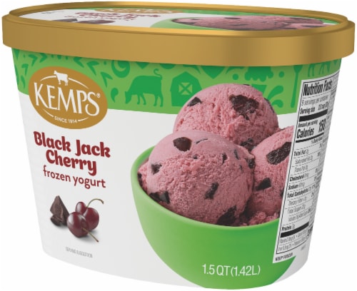 Kemps Black Jack Cherry Frozen Yogurt Perspective: bottom