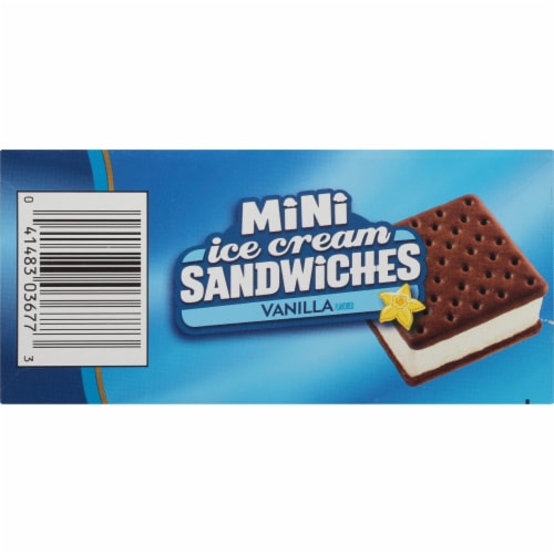 Kemps Vanilla Mini Ice Cream Sandwiches Perspective: bottom