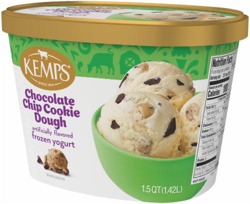Kemps Chocolate Chip Cookie Dough Frozen Yogurt Perspective: bottom