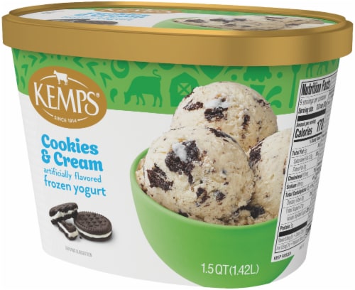 Kemps Cookies & Cream Frozen Yogurt Perspective: bottom