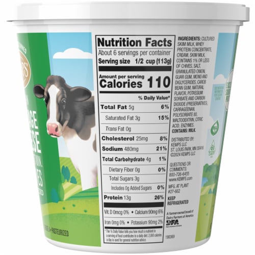 Kemps® 4% Chive Cottage Cheese Perspective: bottom