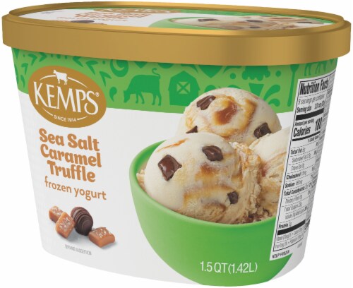 Kemps Sea Salt Caramel Truffle Frozen Yogurt Perspective: bottom