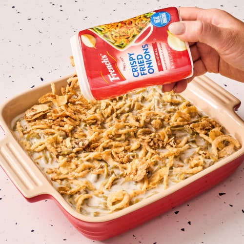 French's Original Crispy Fried Onions Perspective: bottom