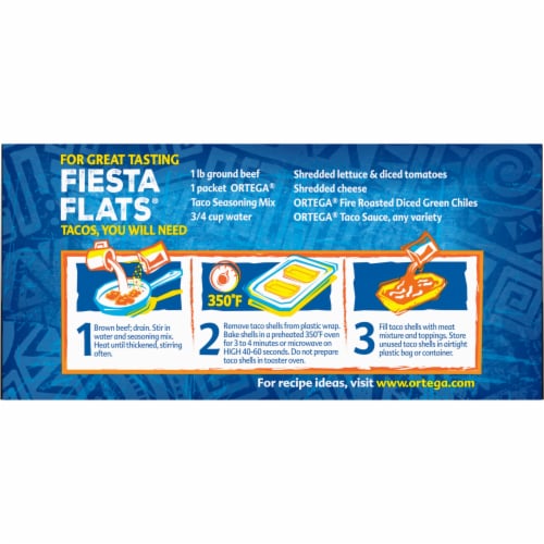 Ortega Fiesta Flats Flat Bottom Taco Shells Perspective: bottom