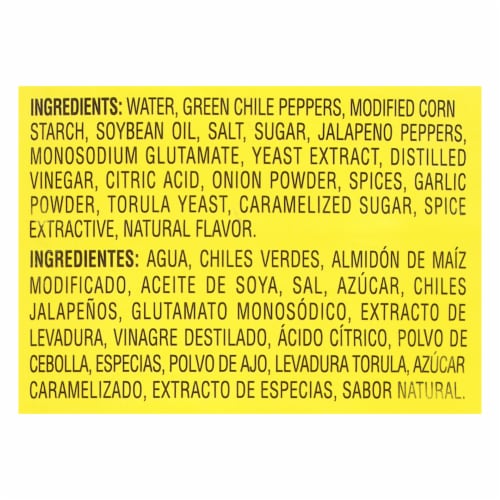 Las Palmas Hot Green Chile Enchilada Sauce Perspective: bottom