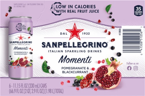 S. Pellegrino Momenti Pomegranate & Blackcurrant Italian Sparkling Drink Perspective: bottom