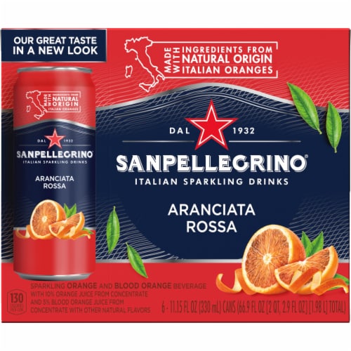 S. Pellegrino Aranciata Rossa Sparkling Water Perspective: bottom