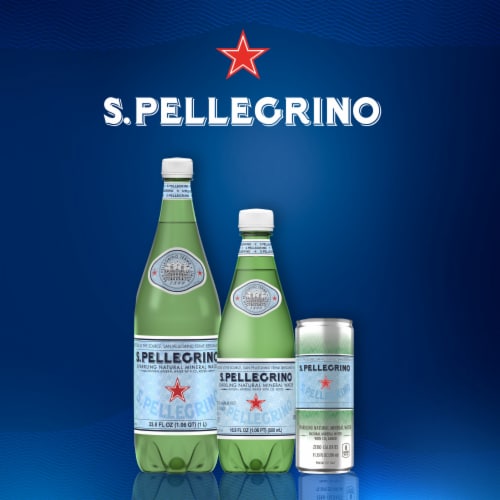 S.Pellegrino Sparkling Natural Mineral Water Perspective: bottom