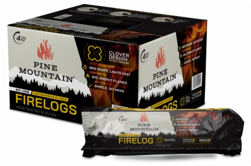 Pine Mountain 4-Hour Fire Logs 6 Pack Perspective: bottom