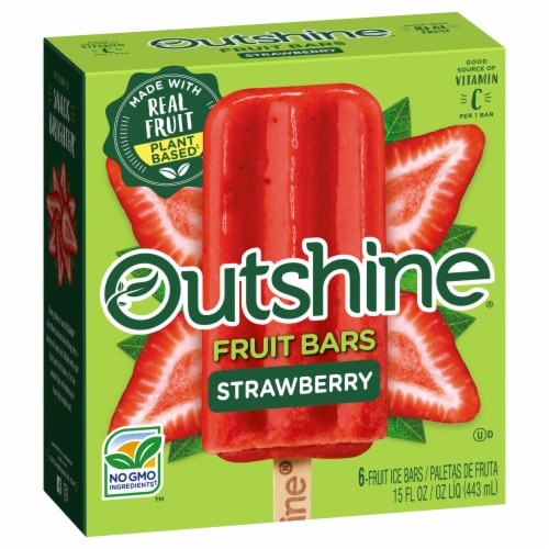 Outshine® Strawberry Fruit Bars Perspective: bottom