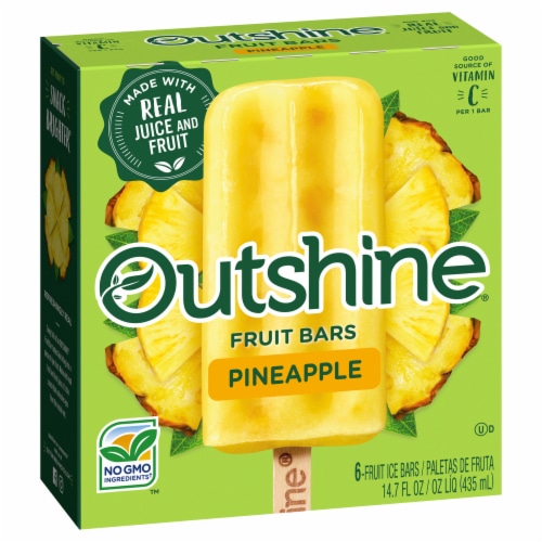 Outshine® Pineapple Fruit Bars Perspective: bottom
