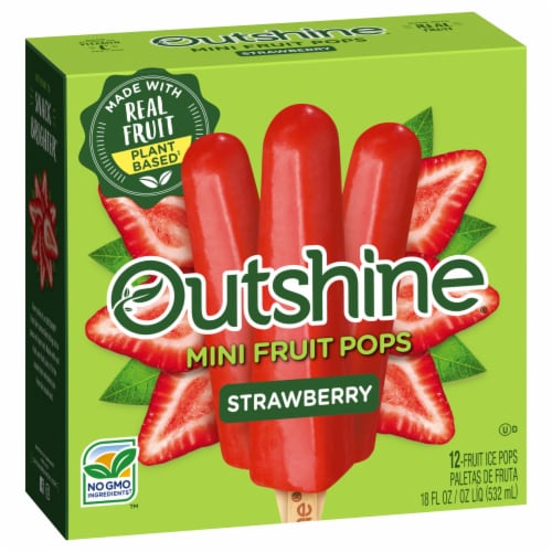 Outshine® Strawberry Fruit Bars Perspective: bottom