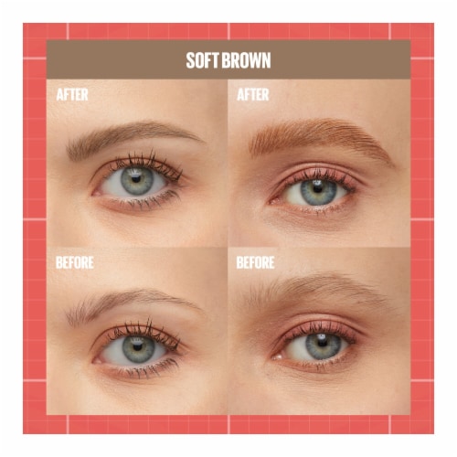 Maybelline Build-A-Brow 2-in-1 Brow Pen and Sealing Gel 255 Soft Brown Perspective: bottom