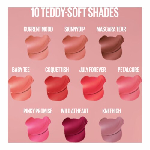 Maybelline Super Stay Teddy Tint Lipstick 50 Wild at Heart Perspective: bottom