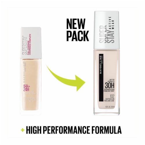 Maybelline® Natural Ivory SuperStay® Full Coverage Liquid Foundation Perspective: bottom