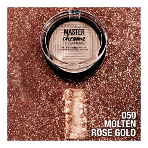 Maybelline Facestudio Master Chrome Metallic Highlighter 050 Molten Rose Gold Perspective: bottom