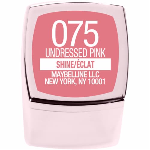 Maybelline Color Sensational Shine Compulsion Undressed Pink Lipstick Perspective: bottom