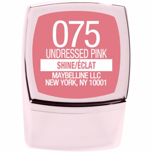 Maybelline Color Sensational Shine Compulsion Undressed Pink Lipstick Perspective: bottom
