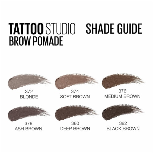 Maybelline Tattoo Studio Brow Pomade 380 Deep Brown Perspective: bottom