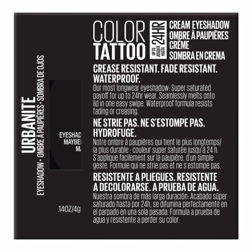 Maybelline Color Tattoo Longwear Cream Eyeshadow Urbanite Perspective: bottom