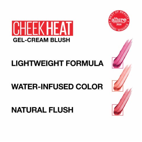 Maybelline New York Cheek Heat Fuchsia Spark Gel-Cream Blush Face Makeup Perspective: bottom