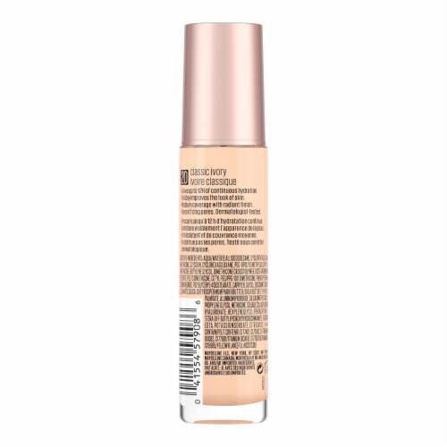 Maybelline Dream Radiant Liquid Foundation Medium Coverage Hydrating 20 Classic Ivory Perspective: bottom