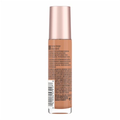 Maybelline Dream Radiant Liquid Foundation Medium Coverage Hydrating 90 Honey Beige Perspective: bottom