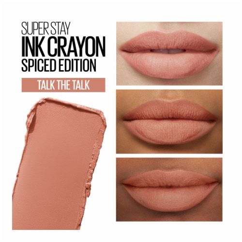Maybelline Super Stay Ink Crayon Lipstick Matte Longwear Lipstick Makeup Talk The Talk Perspective: bottom
