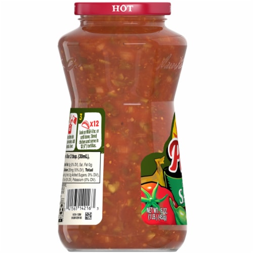 Pace® Chunky Hot Salsa Jar Perspective: bottom