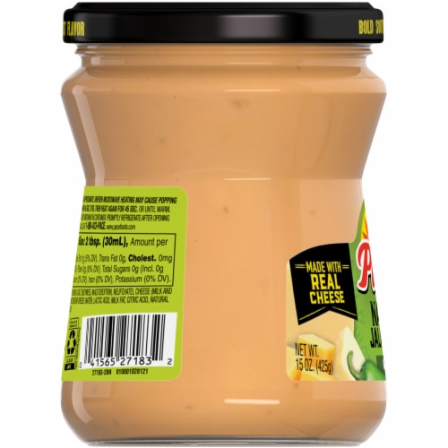 Pace® Mild Nacho Jalapeno Queso Cheese Dip Jar Perspective: bottom
