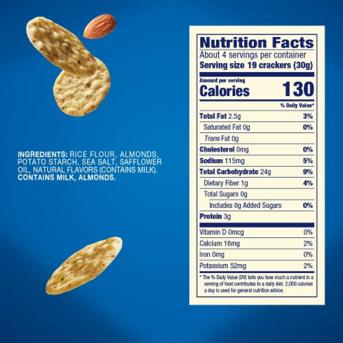 Blue Diamond® Nut-Thins® Original Almond Rice Crackers Perspective: bottom