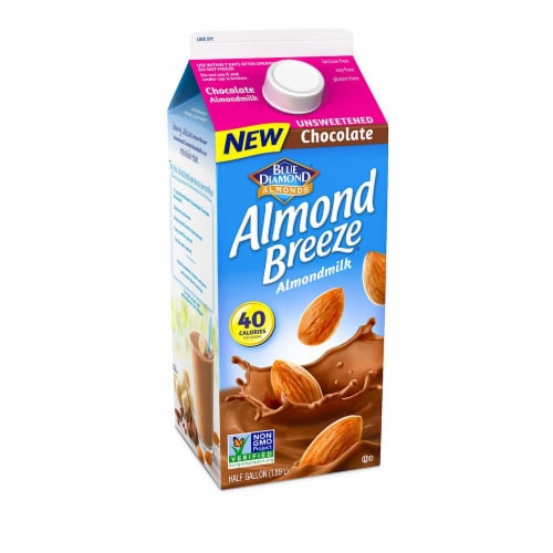 Blue Diamond Almond Breeze Unsweetened Chocolate Almondmilk Perspective: bottom