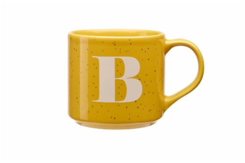 Clay Art Monogram Mug - Yellow Perspective: bottom