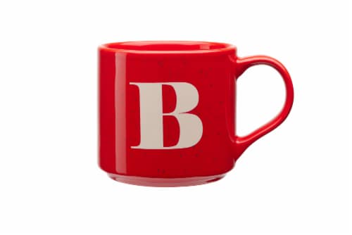 Clay Art Monogram Mug Red Perspective: bottom