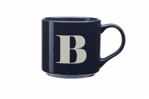 Clay Art Monogram Mug Navy Perspective: bottom