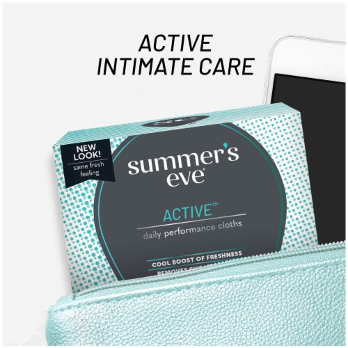 Summer's Eve Active Feminine Wipe Perspective: bottom