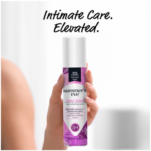 Summer's Eve Island Splash Freshening Feminine Spray Perspective: bottom