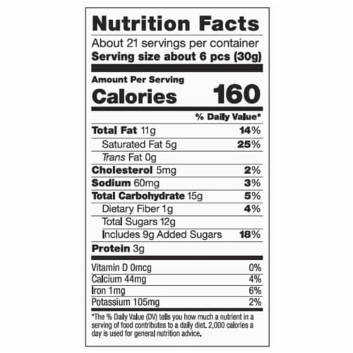 Sconza Milk and White Chocolate Cashews (22 Ounce) Perspective: bottom