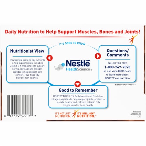 Boost Mobility Rich Chocolate Daily Nutritional Drink Perspective: bottom
