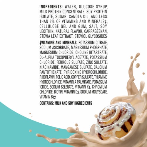 BOOST High Protein Ready to Drink Cinnabon Protein Shake Multipack Perspective: bottom