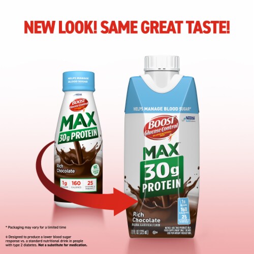 BOOST Glucose Control Max Ready to Drink Chocolate Protein Shake Multipack Perspective: bottom