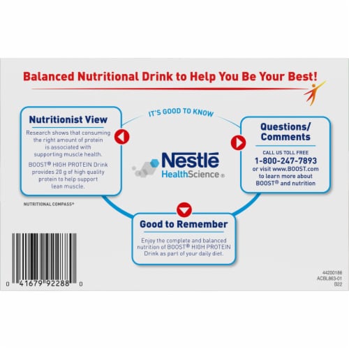 Boost High Protein Cafe Mocha Protein Drink Perspective: bottom