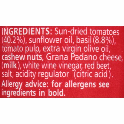 Filippo Berio® Sun Dried Tomato Pesto Perspective: bottom