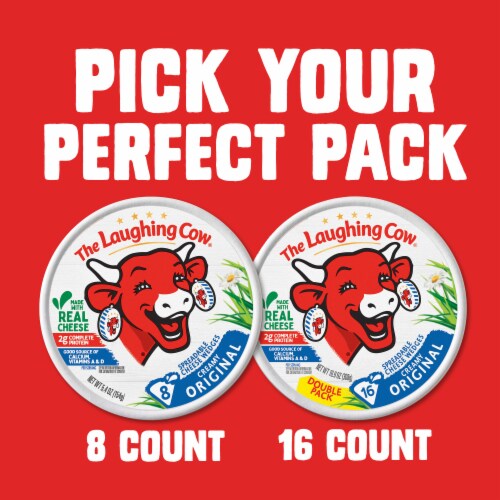 The Laughing Cow Creamy Original Spreadable Cheese Wedges Perspective: bottom