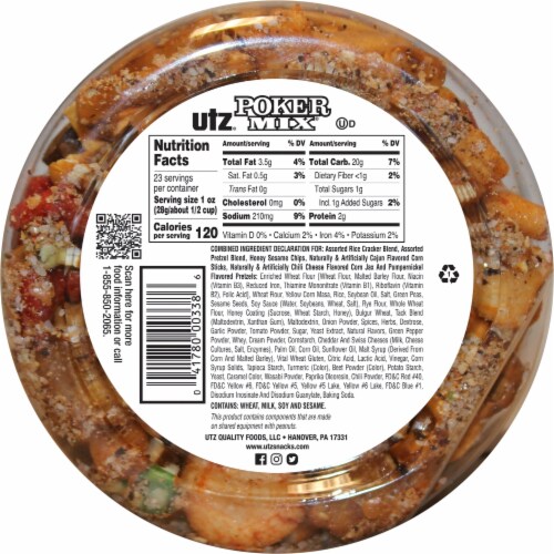 Utz Poker Mix Perspective: bottom