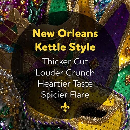 Zapp's New Orleans Kettle-Style Potato Chips Voodoo Heat Flavor (2 oz Bags, 25 Count) Crunchy Perspective: bottom