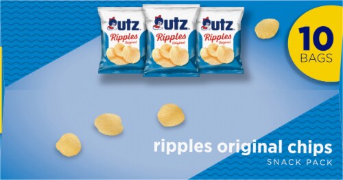 Utz® Ripples Original Potato Chips Snack Size Multipack Perspective: bottom